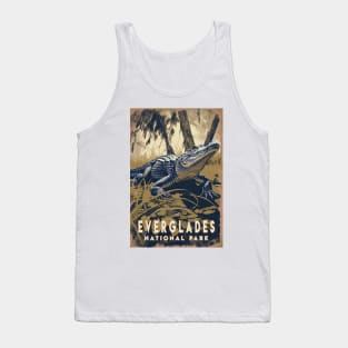 Everglades National Park Vintage Travel  Poster Tank Top